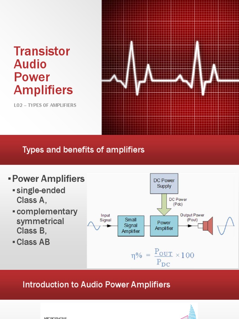 LO1 Part2 (Classes of Amplifiers) PDF Amplifier Bipolar Junction Transistor