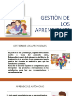 Gestión de los aprendizajes y el aprendizaje autónomo