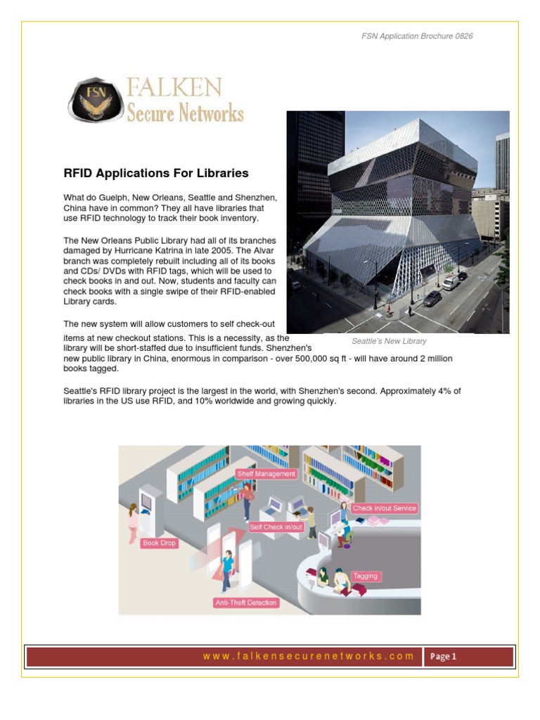 0826 RFID Applications For Libraries | PDF | Radio Frequency ...
