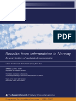 Benefits From Telemedicine in Norway