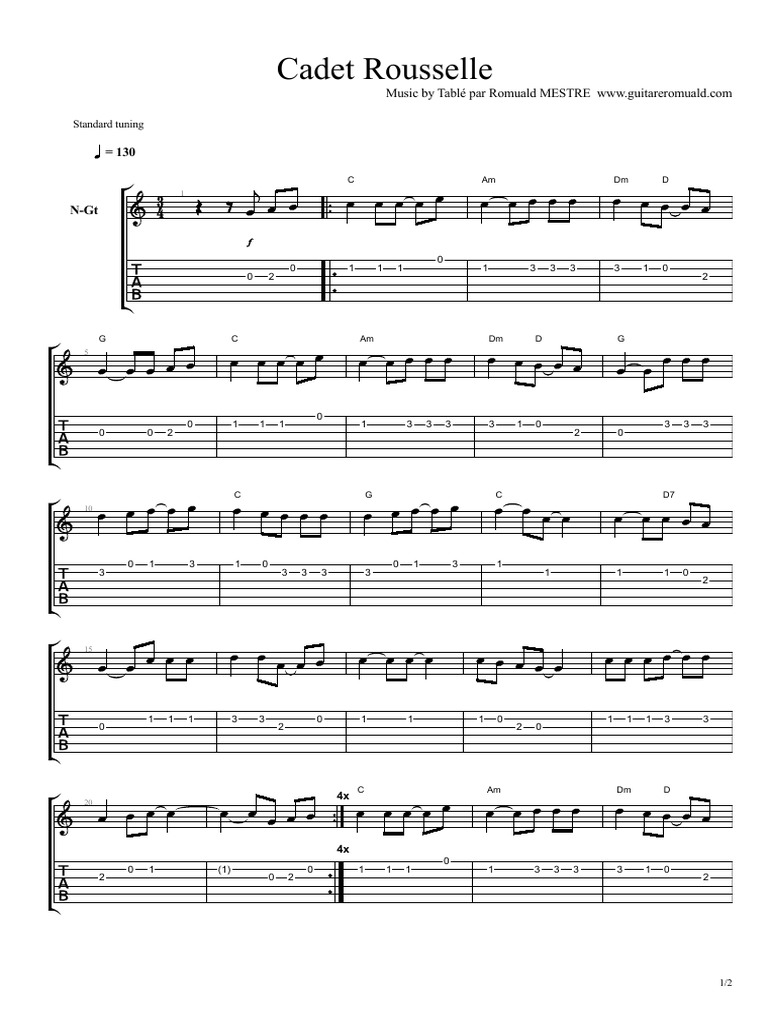 Cadet Rousselle Melodie PDF