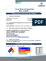 Hoja de Seguridad Bioclean Sga