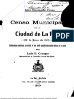 Censo de La Paz1909