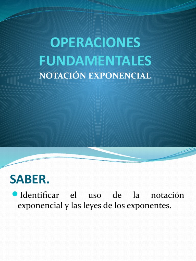 Notación Exponencial | PDF | Exponenciación | Multiplicación