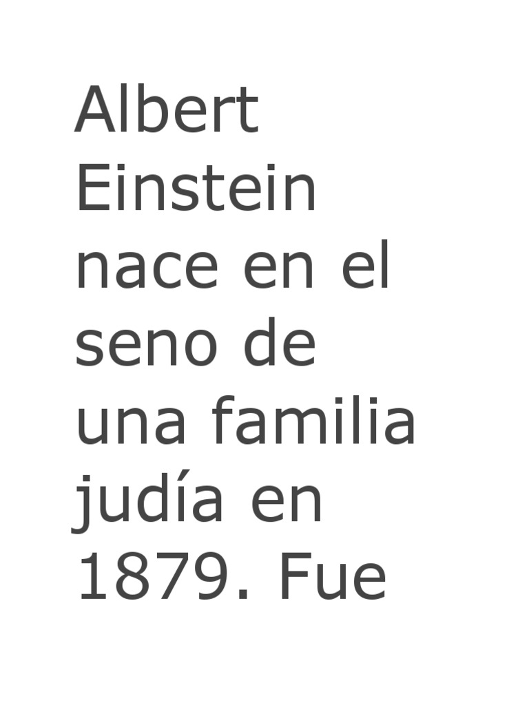Albert einstein nace en el seno de una familia jud a en 1879 pdf