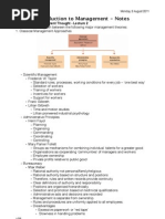 Download Introduction to Management - Notes by SamPetherbridge SN61829236 doc pdf