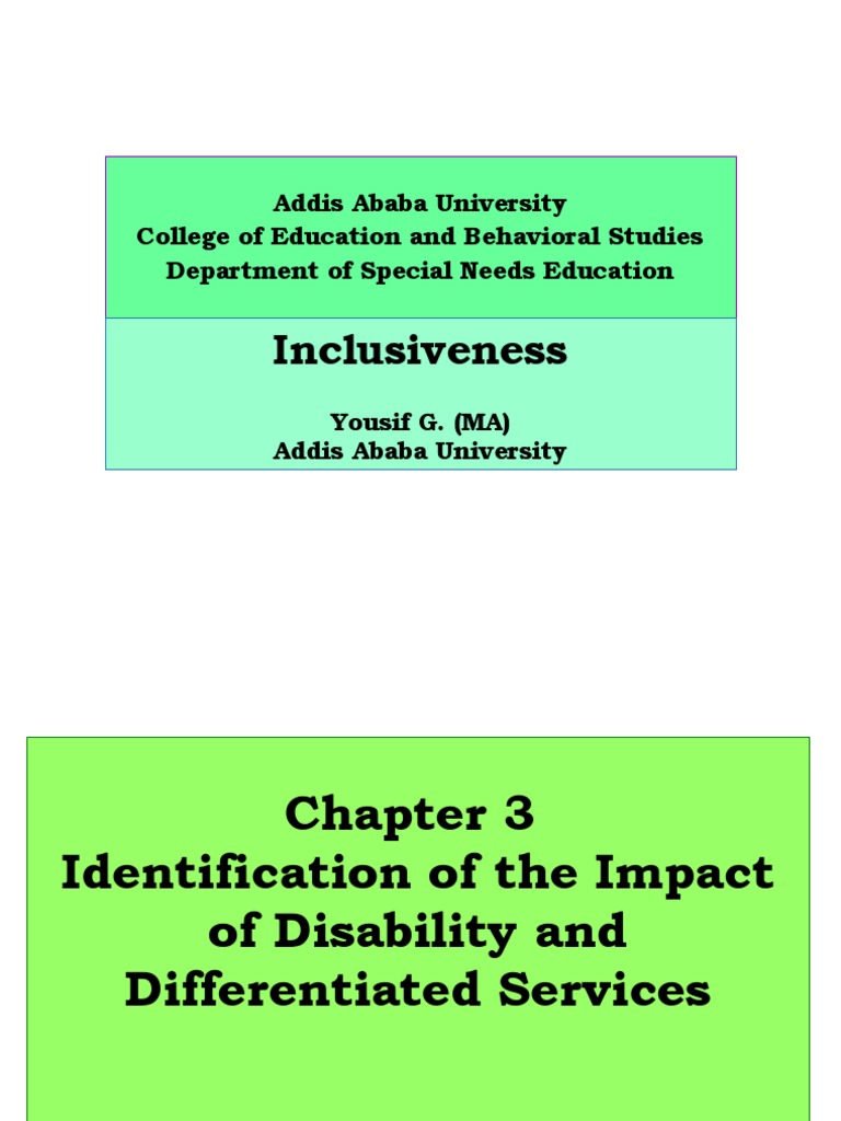 Chapter 3 FINAL Identification of The Impact of Disability & Differentiated PDF Disability