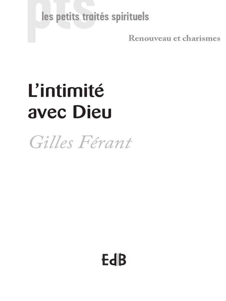 Intimité avec Dieu : Prière et Louange | PDF | Dieu | Mysticisme