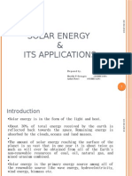 30407123 Solar Energy and Applications Ppt