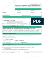 Course Transfer Form