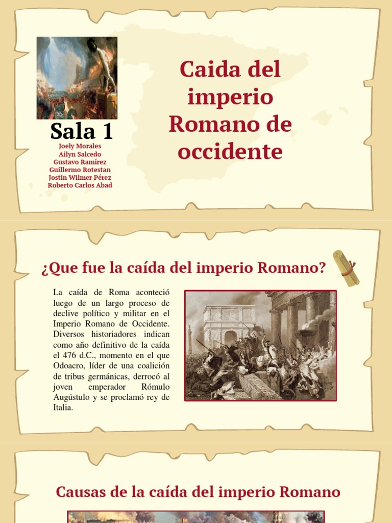 Causas y consecuencias de la caída de Roma | PDF | imperio Romano ...