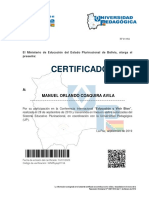Certificado: Manuel Orlando Coaquira Avila