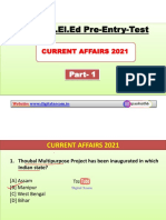 B.Ed/D.El - Ed Pre-Entry-Test: Part-1