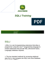 SQLJ Training