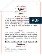 1 FEB I S. Ignatii Episcopo y Martir