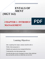 Chapter 1 - Intro To MGT