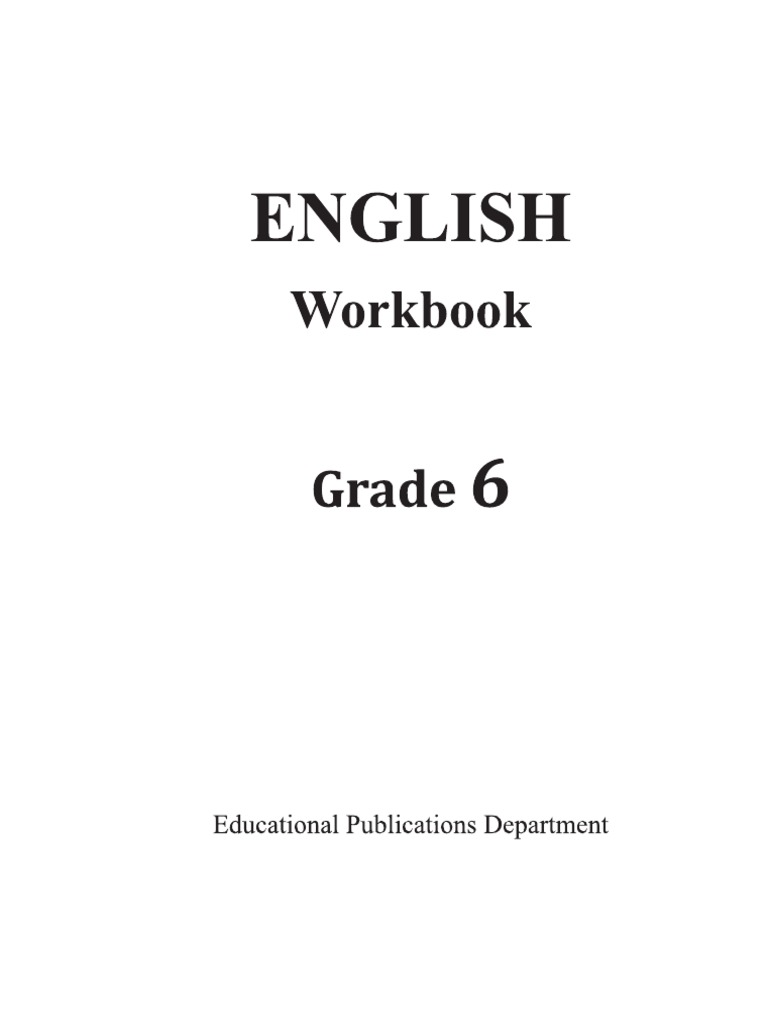 A94779 English Workbook Grade 06 Pdf