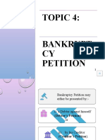 Topic 4 BANKRUPTCY PETITION (Audio)