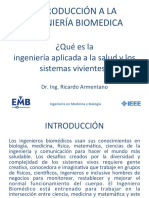 Introducción A La Ingeniería Biomedica (Artículo) Autor Dr. Ing. Ricardo Armentano