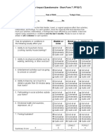Pelvic Floor Impact Questionnaire - Short Form 7 (PFIQ-7)