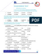 Achievement Test For Unit 5