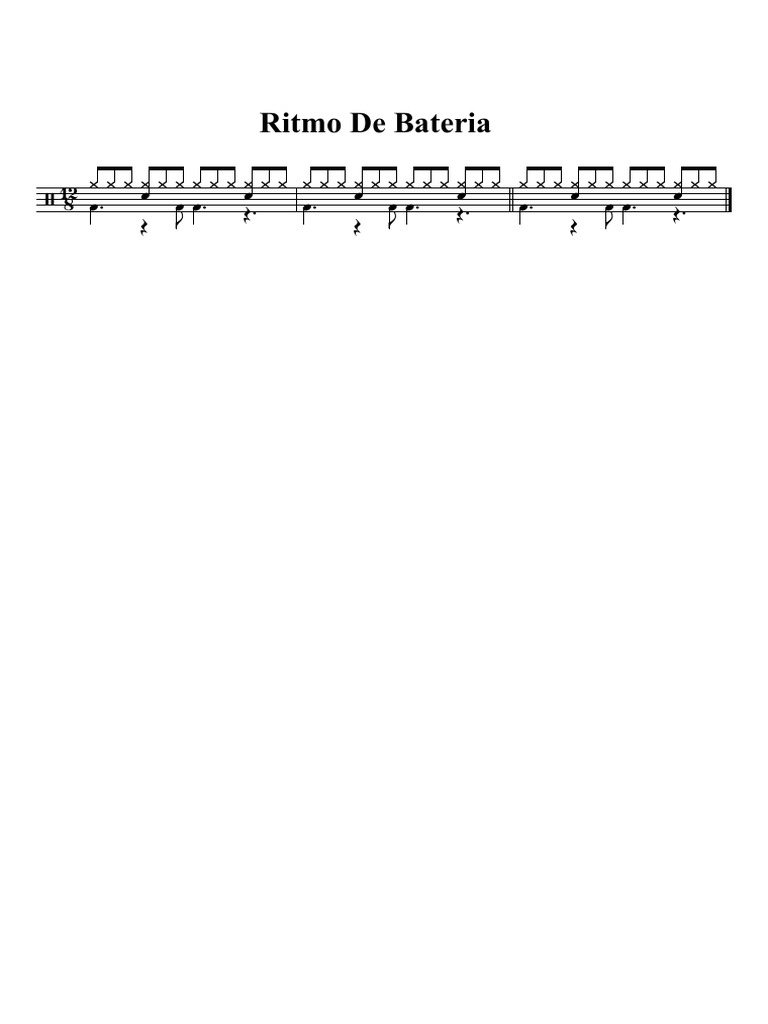 Ritmo de Bateria | PDF