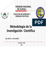 Metodologia de Investigacion Cientifica - P. U.