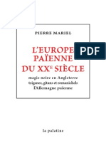 Mariel Pierre - Europe Païenne Du XXe Siècle