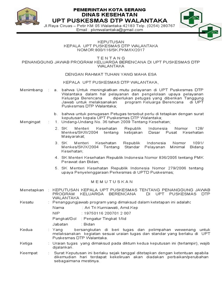 2 3 1 2 SK Pemegang Program KB L | PDF