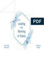 Leading and Work in Teams