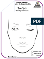 Face Chart Maquillaje Artistico y FX