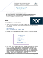 03 - Lab Exercise #3 - Sorting Algorithms