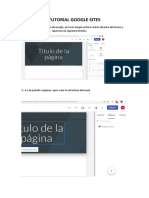 Tutorial Google Sites