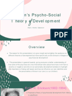 Erikson's Psycho-Social Theory of Development