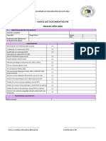 Checklist - Documentos - PIE - FINALES 2022