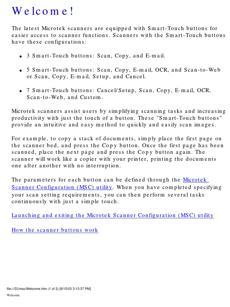 Manual Scaner Microtek 6100 PDF Image Scanner File Format