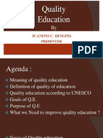 Quality Education Report 2