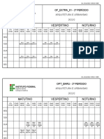 Horario BachareladoArquiterura 2022 2 29072022