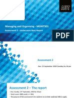 Assessment 2 MGMT501 Managing and Organising S2 2020