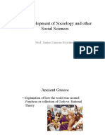 Development of Sociology and Social Sciences