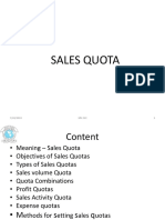 Setting Sales Quotas