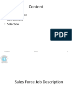 Job Discription, Recruitment and Selection