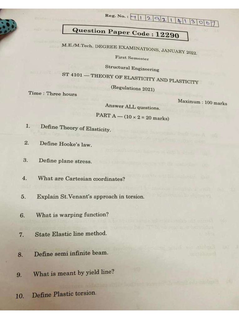 Theory Of Elasticity Plasticity Jan 2022 Pdf