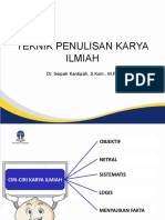 Teknik Penulisan Karya Ilmiah