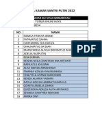 Kamar Santri Putri DF 2022