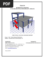 Etabs Report Sample | PDF | Stairs | Beam (Structure)
