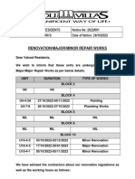 081 Renovation and Major or Minor Repair Works Notice