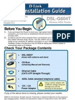DSL-G604T: Before You Begin