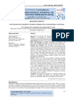 Post Menopausal Bleeding Patterns in Prediction of Endometrial Carcinoma