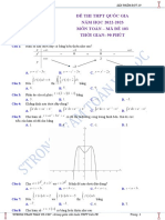 MÃ ĐỀ 103 ĐỀ THI TNTHPTQG NĂM 2022